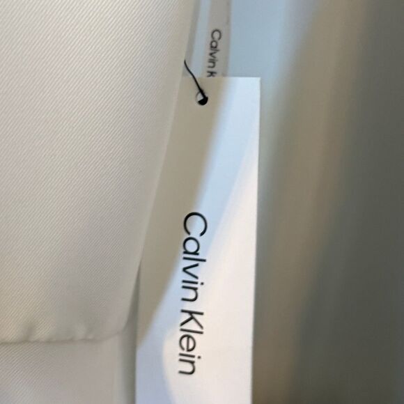 NWT Calvin Klein Asymmetrical White Wedding Dress  Sz 10 - Picture 5 of 5